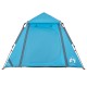 4 személyes kék kupola alakú felugró kempingsátor
