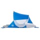 2 személyes azúrkék vízálló felugró strandsátor
