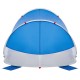 2 személyes azúrkék vízálló felugró strandsátor