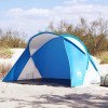 2 személyes azúrkék vízálló felugró strandsátor