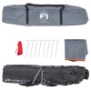 3 személyes szürke és narancs kupola alakú felugró kempingsátor