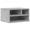 Betonszürke szerelt fa nyomtatóállvány 40 x 32 x 22,5 cm