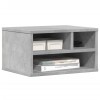 Betonszürke szerelt fa nyomtatóállvány 40 x 32 x 22,5 cm