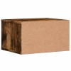 Füstös tölgy színű szerelt fa nyomtatóállvány 40 x 32 x 22,5 cm