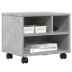 Betonszürke nyomtatóállvány kerekekkel 41 x 32 x 34,5 cm Betonszürke nyomtatóállvány kerekekkel 41 x 32 x 34,5 cm