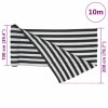 Antracitszürke és fehér hdpe belátásgátló háló 2 x 10 m 75 g/m²