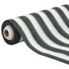 Zöld és fehér hdpe belátásgátló háló 2 x 10 m 195 g/m²