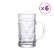 6 db üveg söröskorsó fogantyúval 500 ml 6 db üveg söröskorsó fogantyúval 500 ml
