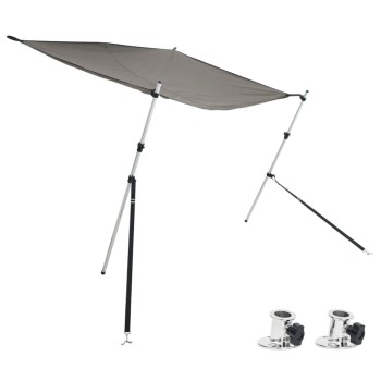 Antracit t-alakú árnyékolóhosszabbító 170x170x(113-182,5) cm