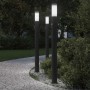 3 db szenzoros oszloplámpa 110 cm rozsdamentes acél ip44