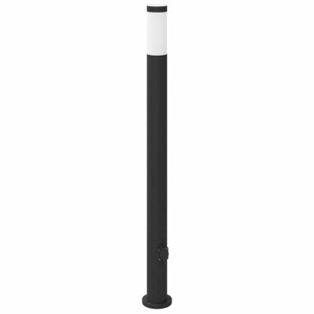 110 cm rozsdamentes acél oszloplámpa konnektorral ip44