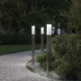 3 db kültéri lámpa 80 cm rozsdamentes acél ip44