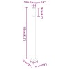 Rozsdamentes acél oszloplámpa 110 cm ip44