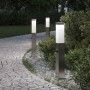 3 db szenzoros oszloplámpa 50 cm rozsdamentes acélból ip44