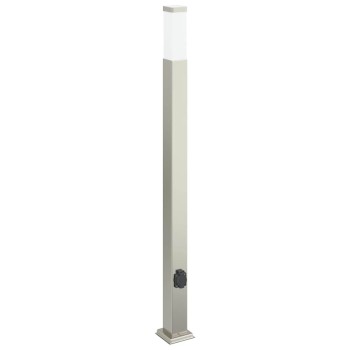 110 cm rozsdamentes acél oszloplámpa konnektorral ip44