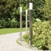 3 db kültéri lámpa konnektorral 110 cm rozsdamentes acél ip44