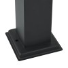 3 db oszloplámpa 110 cm fekete ip44