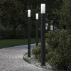 3 db oszloplámpa 110 cm fekete ip44