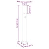 3 db szenzoros oszloplámpa 80 cm fekete ip44