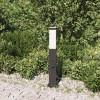 Oszloplámpa konnektorral 50 cm fekete ip44