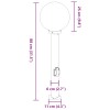 3 db 80 cm rozsdamentes acél oszloplámpa konnektorral ip44