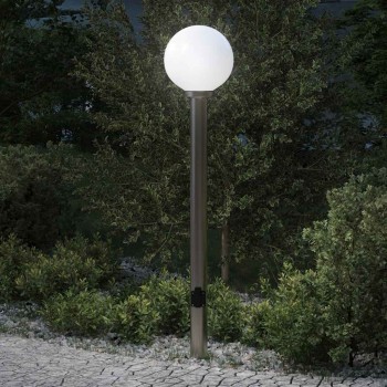 120 cm rozsdamentes acél oszloplámpa konnektorral ip44