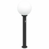 Szenzoros oszloplámpa 80 cm fekete ip44