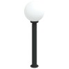 Szenzoros oszloplámpa 80 cm fekete ip44