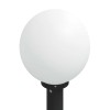 Szenzoros oszloplámpa 80 cm fekete ip44