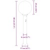 3 db szenzoros oszloplámpa 80 cm fekete ip44