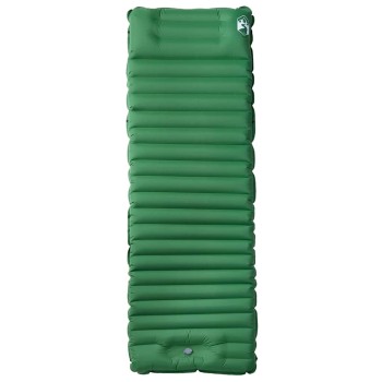 1 személyes zöld önfelfújó kempingmatrac párnával