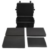 Fekete pp hordozható repülős tok 62,5 x 50 x 28,5 cm