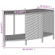 Szürke polyrattan és tömör akácfa jakuzzi-keret