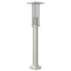 Ezüstszínű rozsdamentes acél kültéri állólámpa 60 cm