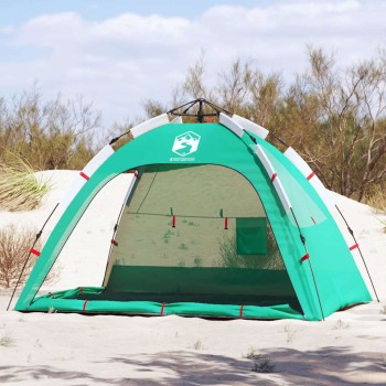 2 személyes zöld vízálló gyorskioldó strandsátor