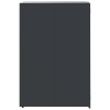 Antracit acél kerekes tároló 5 szemeteskukához 345x79x117 cm