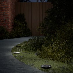 4 db meleg fehér napelemes kültéri talajlámpa tüskével