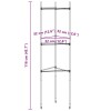 2 db acél és pp paradicsom ketrec 116 cm