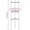 4 db acél és pp paradicsomketrec 116 cm