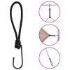 25 db bungeekötél kampókkal 17 cm
