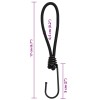 25 db bungeekötél kampókkal 17 cm