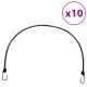 10 db bungeekötél fényvisszaverő csíkokkal és kampókkal 100 cm 10 db bungeekötél fényvisszaverő csíkokkal és kampókkal 100 cm