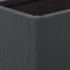 Sötétszürke pp rácsos kerti ültetőláda 80 x 36 x 140 cm