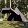 5 személyes szürke vízálló tipi kempingsátor