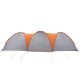 8 személyes szürke-narancssárga vízálló kupolás családi sátor