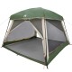 6 személyes zöld vízálló családi sátor
