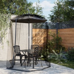 Fekete szúnyogháló esernyőhöz 220 mesh φ300x230 cm
