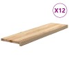 12 db tömör tölgyfa lépcsőfokok kezeletlen 100x30x2 cm