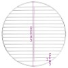 Kerek 304 rozsdamentes acél bbq grillrács ø34,5 cm