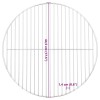 Kerek 304 rozsdamentes acél bbq grillrács ø44,5 cm